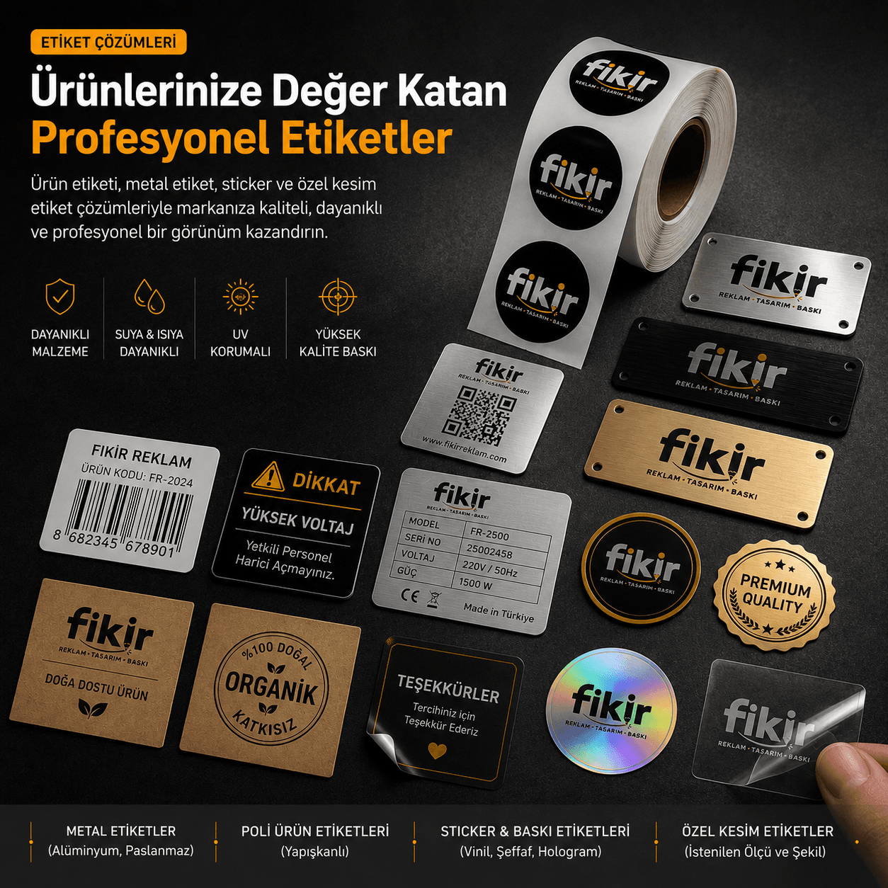 Etiket Çeşitleri